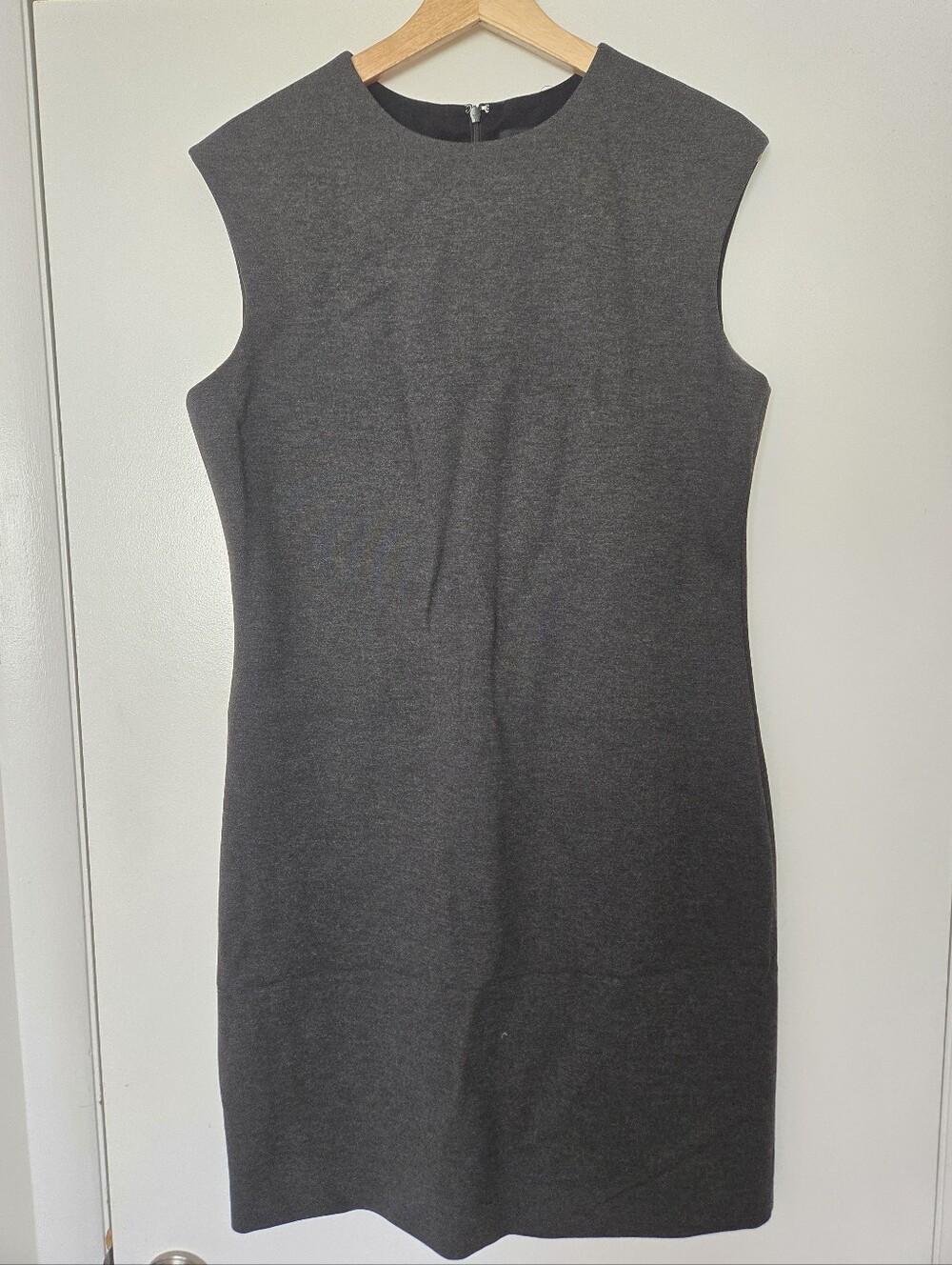 Theory Charcoal Gray Ponte Sheath Dress Size 12